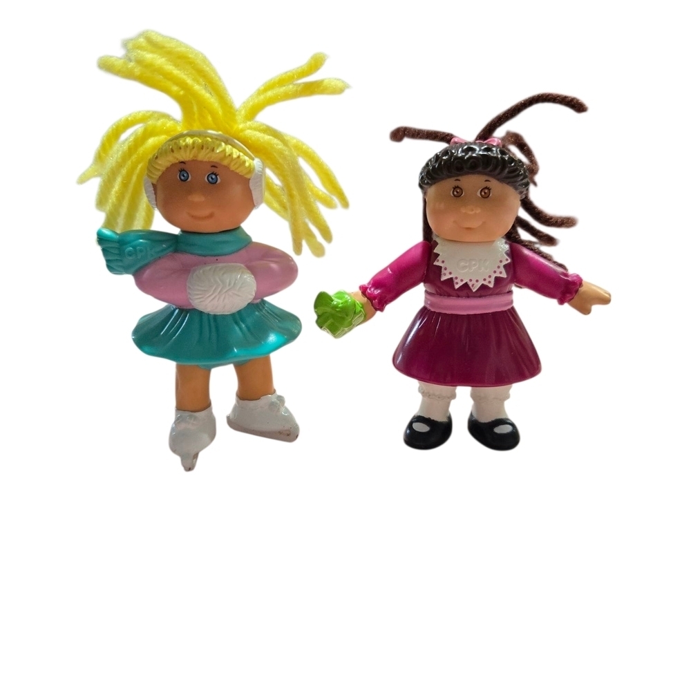 1992 Cabbage Patch Kids Figurine's. Skater And Christmas Theme